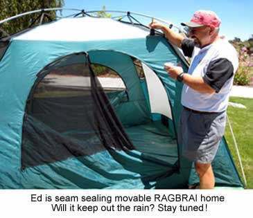 Ed's tent